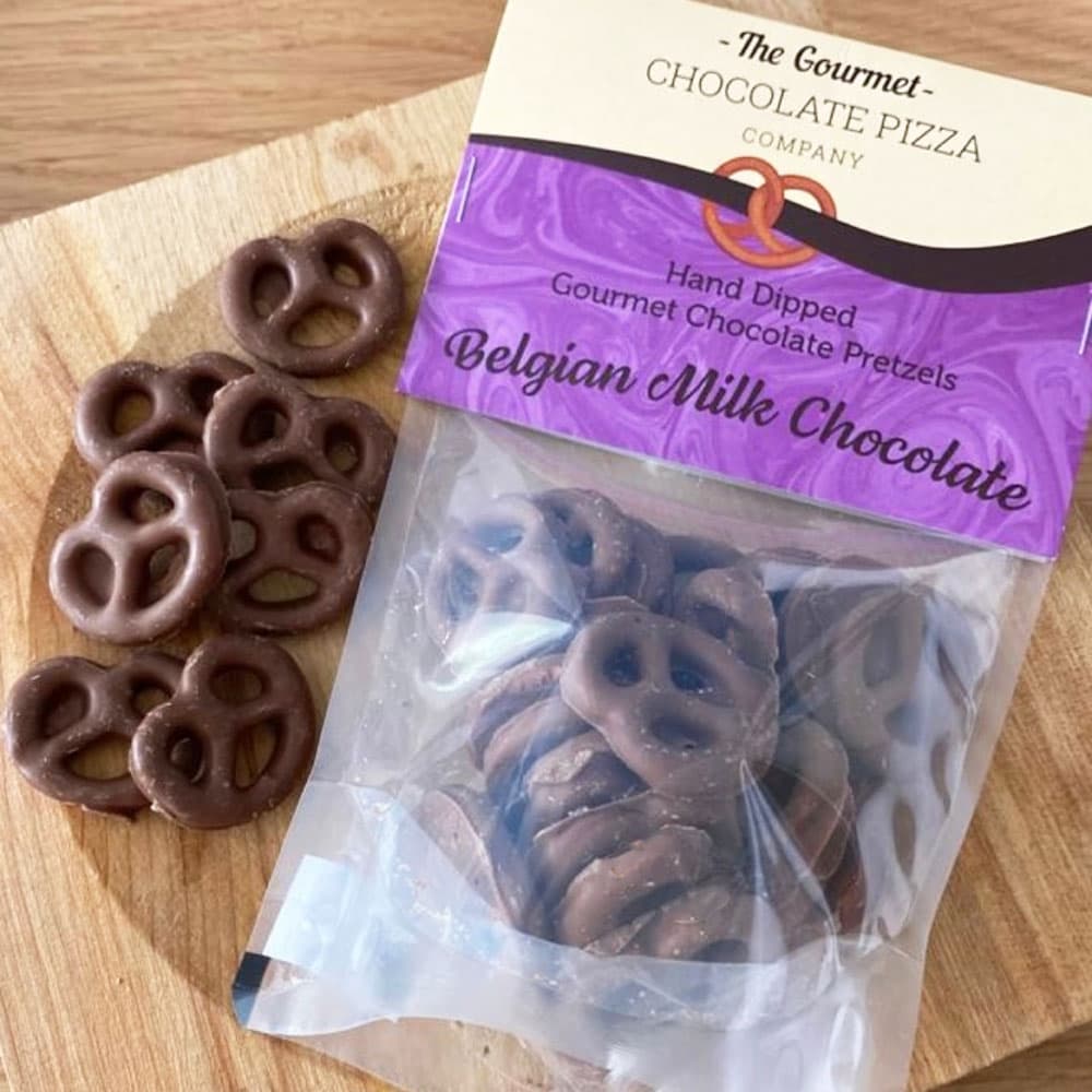 Belgian Milk Chocolate Pretzels - a tatsty snack for any time of the day!